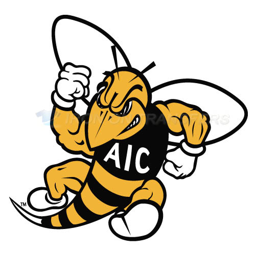 AIC Yellow Jackets 2009-Pres Secondary Logo T-shirts Iron On Tra - Click Image to Close